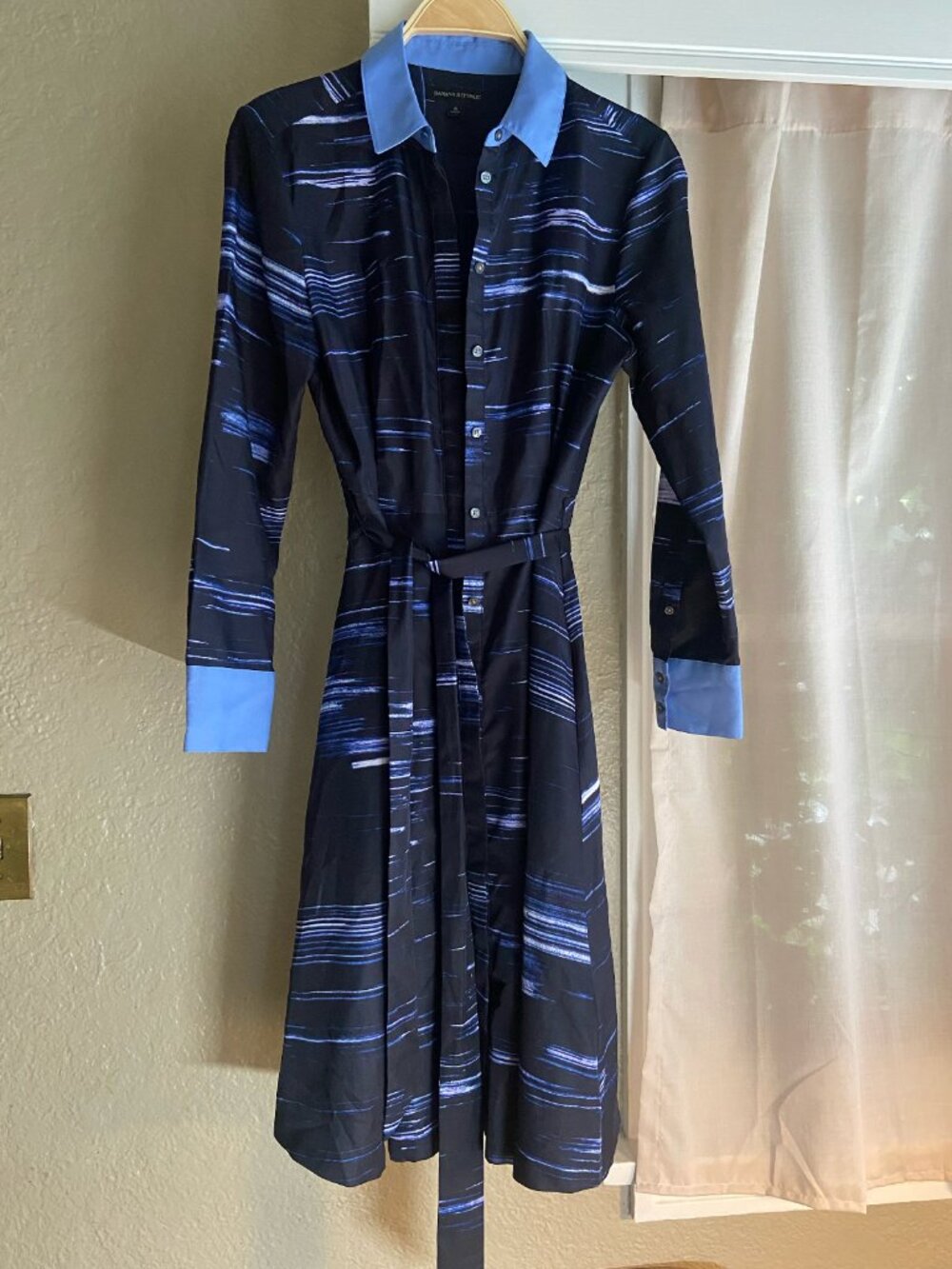Banana Republic brushstroke print shirtdress size 4